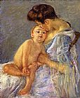 Mary Cassatt Motherhood II painting